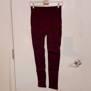 Betsey Johnson Ribbed Fleece Lined Leggings, Size M